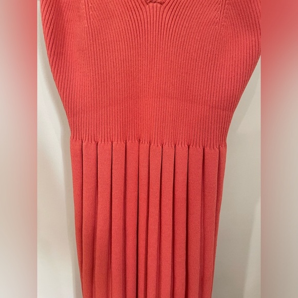 Elizabeth and James Women’s Bonnie Pleated Maxi Dress Salmon/Coral Size XS - Picture 8 of 11